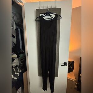 Rachel Zoe Black Sleeveless Jumpsuit with Wide Legs